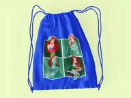 Torby szkolne - WOREK DO SZKOŁY WF/BUTY MAŁA SYRENKA + IMIĘ - miniaturka - grafika 1