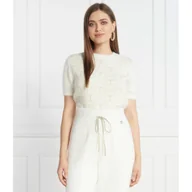 Bluzki damskie - TWINSET Bluzka | Regular Fit | z dodatkiem wełny - miniaturka - grafika 1