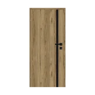 Drzwi wewnętrzne - Skrzydło drzwiowe pokojowe Pallmer orzech włoski 80 lewe Voster - miniaturka - grafika 1