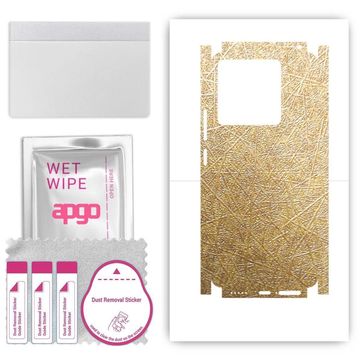 Folia naklejka skórka strukturalna na TYŁ+BOKI do Xiaomi Redmi Note 13 Pro 5G - Tkanina Włókno - apgo SKINS