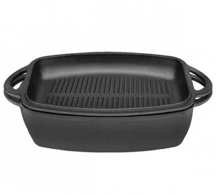 BRYTFANNA ŻELIWNA Z PATELNIĄ GRILL 3.8L 31CM KRISBERG KS-2570 - Brytfanny BRYTFANNA ŻELIWNA Z PATELNIĄ GRILL 3.8L 31CM KRISBERG KS-2570 - Brytfanny - miniaturka - grafika 2