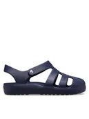 Buty dla dziewczynek - Crocs Sandały Classic Fisherman K 210625 Granatowy - miniaturka - grafika 1