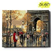 Malowanie po numerach - Obraz Malowanie Po Numerach 40X50 cm / Jesień W Paryżu / Oh Art - miniaturka - grafika 1