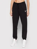 Spodnie sportowe damskie - Reebok Spodnie dresowe HA4329 Czarny Regular Fit - miniaturka - grafika 1