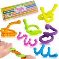 Zabawki sensoryczne - Dotykowe wężyki kamyki sensoryczne z fakturami dla dzieci 6szt. autyzm lęki - miniaturka - grafika 1