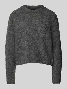 Sweter z dzianiny o kroju regular fit z dodatkiem wełny model ‘NATHERINE’ - Swetry damskie - miniaturka - grafika 1