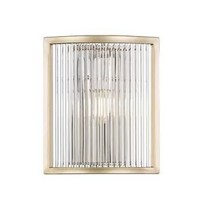 Zuma Line W0528-01A-V6AC Sergio 1x40W Kinkiet ścienny złoty/ szkło - Lampy ścienne - miniaturka - grafika 1