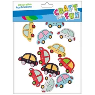 Pozostałe akcesoria dla plastyków - Craft with Fun Ozdoba dekoracyjna Drew samoprzylepna Auto 12szt 12/432 - miniaturka - grafika 1