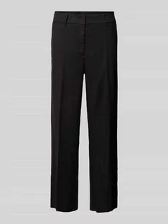 Spodnie damskie - Lniane spodnie o kroju regular fit w kant model ‘CALIFORNIA’ - grafika 1