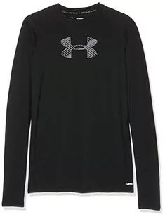 Under Armour chłopcy LS koszulka z długim rękawem, czarny 1289959-001 - Bluzy dla chłopców - miniaturka - grafika 1