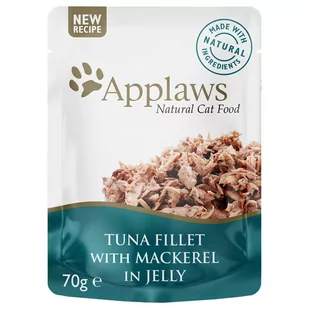 Megapakiet Applaws w galarecie, 32 x 70 g - Tuńczyk i makrela - Mokra karma dla kotów - miniaturka - grafika 1