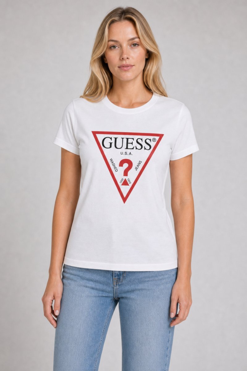Guess Koszulka W1YI1BI3Z14 Triangle Logo T-shirt r.XS