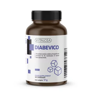 Vitalcea Diabevico, Suplement Na Cukier We Krwi, 30 kaps. - Witaminy i minerały - miniaturka - grafika 1