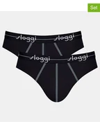 Majtki męskie - Sloggi Slipy (2 pary) "Start Mini" w kolorze czarnym - miniaturka - grafika 1