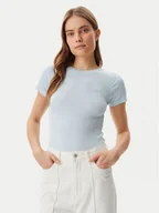 Koszulki i topy damskie - Guess T-Shirt W5GP62 KA0H1 Niebieski Regular Fit - miniaturka - grafika 1