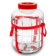 Pojemniki kuchenne - SZKLANY 23L SŁÓJ SŁOIK UNIWERSALNY Z SZELKAMI DO OGÓRKÓW SZELKI ZAKRĘTKA - miniaturka - grafika 1