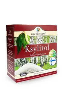 ﻿Ksylitol 500 G (Pudełko Papierowe) - Pięć Przemian (Finlandia) - Cukier i słodziki - miniaturka - grafika 1