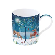 Kubki - Easy life Kubek Świąteczny Porcelanowy X-Mass Mug Night Niebieski 350 Ml Wh - miniaturka - grafika 1