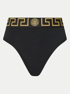 Versace Figi klasyczne z wysokim stanem AUD01050 1A10011 Czarny - Majtki damskie - miniaturka - grafika 1