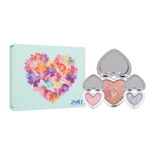 ZMILE COSMETICS Sweethearts Pastel Love Zestaw róż 6,3 g + cień do powiek 2,3 g + błyszczyk w kremie 1,1 g - Cienie do powiek - miniaturka - grafika 1
