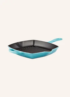 Le Creuset 20183261700422 Signature żeliwo patelnia grillowa kwadratowa 26 cm, 44,30 x 29,90 x 5,30 cm, Karaiby 20183261700422 - Patelnie - miniaturka - grafika 2