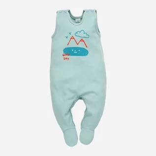 Kombinezony dla dzieci - Kombinezon dziecięcy Pinokio Orange Flip Sleepsuit 68-74 cm Green (5901033308628) - grafika 1