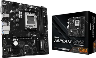 Płyta główna ASRock A620AM-HVS AM5 mATX HDMI DDR5 90-MXBSR0-A0UAYZ - Płyty główne - miniaturka - grafika 1