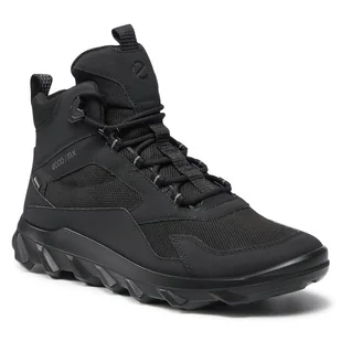 Trekkingi ECCO Mx Low Mid Gtx Tex GORE-TEX 82022451052 Czarny - Buty trekkingowe męskie - miniaturka - grafika 1