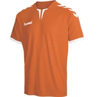 Koszulki męskie - Koszulka sportowa T-shirt HUMMEL core SS poly pomarańczowa r. 2XL - miniaturka - grafika 1