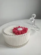 Świece - Świeca sojowa szklana Kwiat - miniaturka - grafika 1