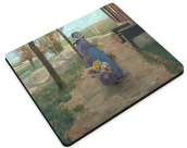 Podkładki pod mysz - Podkładka Kwietna dziewczyna w Holandii George Hitchcock 36x29cm - miniaturka - grafika 1