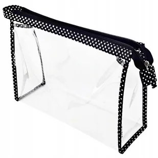 Kosmetyczka foliowa przezroczysta na basen do samolotu NOBLE seria BLACK - Kosmetyczki, organizery i kuferki - miniaturka - grafika 1