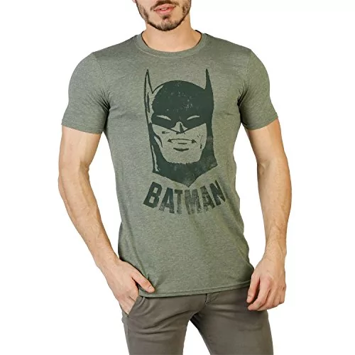 DC Comics Męski T-shirt w stylu vintage z Batmanem, Wrzosowa zieleń  wojskowa, XXL - Ceny i opinie na Skapiec.pl