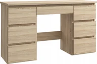 Biurka dla dzieci - MartigoPlus Biurko z szufladami do pokoju młodzieżowego Beta 4 Sonoma - miniaturka - grafika 1