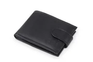 Portfele - Portfel Męski Skórzany Kaletnik Atoli Czarny Mat - miniaturka - grafika 1