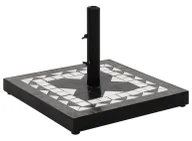 Parasole ogrodowe - Czarno-biała ceramiczna podstawa do parasola M1-H16 - miniaturka - grafika 1