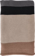 Narzuty - Narzuta Bold Knit 130 x 170 cm brązowo-szara - miniaturka - grafika 1