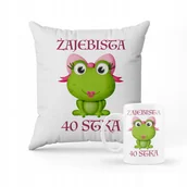Gadżety dla niej i dla niego - PODUSZKA + KUBEK PREZENT Dla Kobiety Mamy Śmieszny - miniaturka - grafika 1