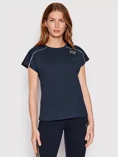 Koszulki i topy damskie - Emporio Armani EA7 T-Shirt 3LTT05 TJBEZ 1554 Granatowy Regular Fit - grafika 1