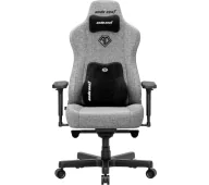 Fotele gamingowe - Anda Seat Kaiser 3E XL Gamingowy do 150kg Tkanina Szary - miniaturka - grafika 1