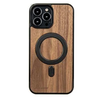 Etui i futerały do telefonów - Drewniane Etui Bewood iPhone 13 Pro Max Orzech Amerykański MagSafe - miniaturka - grafika 1