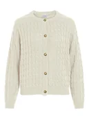 Swetry damskie - Vila Kardigan "Vipenne" w kolorze kremowym - miniaturka - grafika 1