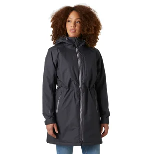 Damski płaszcz ocieplany Helly Hansen Westport Insulated Coat ebony - S - Płaszcze damskie - miniaturka - grafika 1