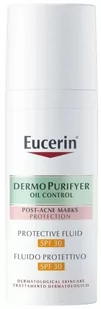 Eucerin Eucerin DermoPurifyer Protective Fluid SPF30 - fluid ochronny 50 ml 50 ml - Balsamy i kremy do opalania - miniaturka - grafika 1