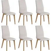 Krzesła - Zestaw Krzeseł Myrtos KR0134-B99-BG91 6szt Forte - miniaturka - grafika 1