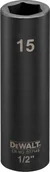 Klucze i nasadki - Dewalt nasadka 15mm 1/2c impact socket deep - miniaturka - grafika 1