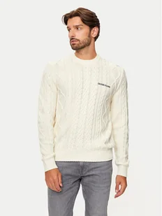 Guess Jeans Sweter M4BR34 Z3HN2 Écru Regular Fit - Swetry męskie - miniaturka - grafika 1
