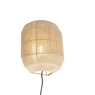 Lampy ścienne - QAZQA Orientalny kinkiet czarny ze sznurkiem - Riki - miniaturka - grafika 1