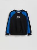 Bluzy dla chłopców - Reserved - Bluza oversize - czarny - miniaturka - grafika 1