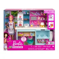 Lalki dla dziewczynek - Mattel Barbie Zestaw do zabawy Piekarnia HGB73 - miniaturka - grafika 1